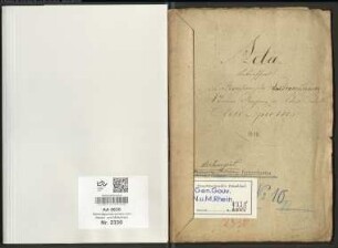 Revision der extraordinären Steuerrechnung der Kreiskasse Kleve pro 1815