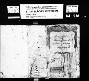 Lagerbuch des Klosters Bronnbach über Zinsen und Gülten zu Uissigheim (mit Vornamenregister)
