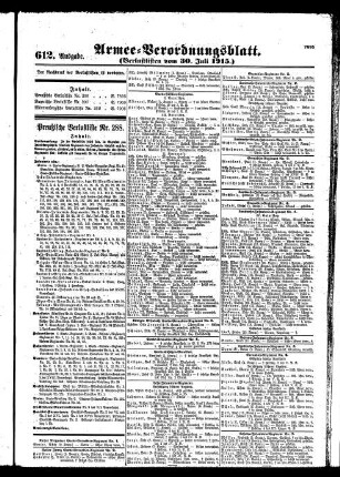 612. Ausgabe. Freitag, 30. Juli 1915