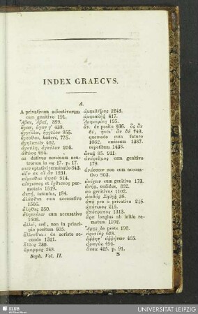Index Graecus