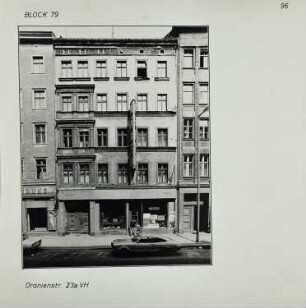 Fotografie: Oranienstr. 23a, um 1981