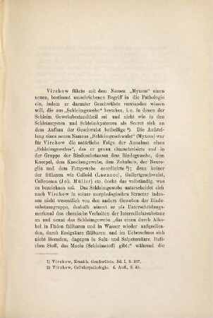 Ueber Mixom und Schleimgewebe : Inaugural-Dissertation