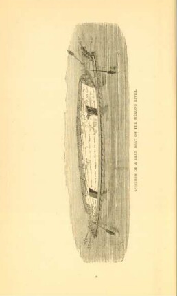 Specimen of a Shan boat on the Mékong River