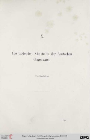 Die bildenden Künste in der deutschen Gegenwart