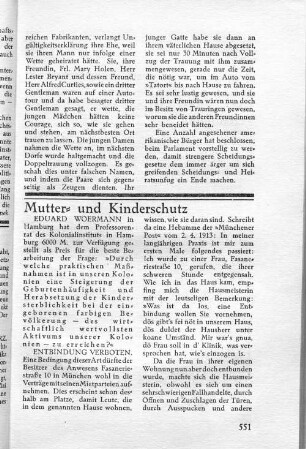 Mutter- und Kinderschutz