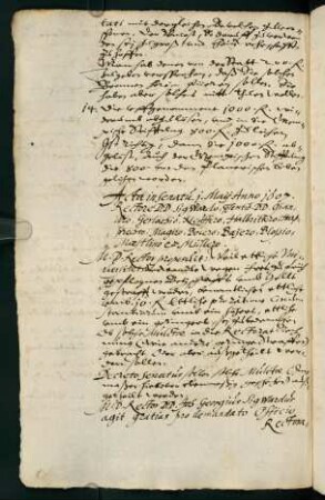 Sommersemester 1607. Rektorat David Magirus.
