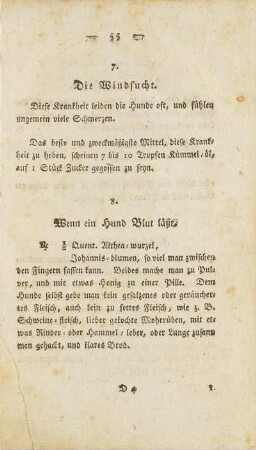 8. Wenn ein Hund Blut läßt