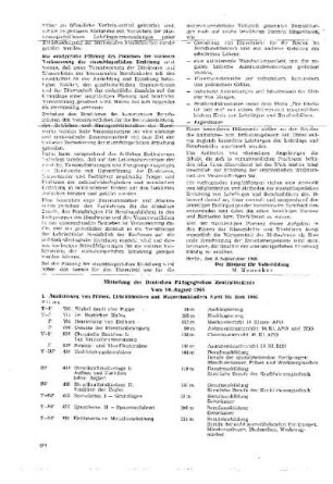 Mitteilung des Deutschen Pädagogischen Zentralinstituts : vom 10. August 1966