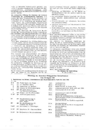Mitteilung des Deutschen Pädagogischen Zentralinstituts : vom 10. August 1966