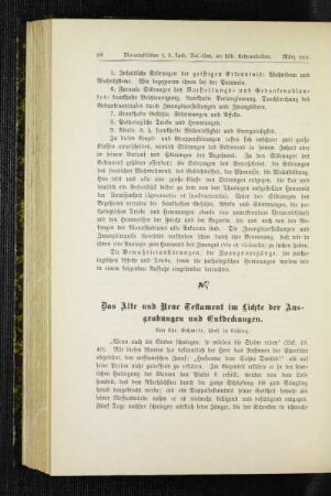 ¬Das¬ Alte und Neue Testament im Lichte der Ausgrabungen und Entdeckungen