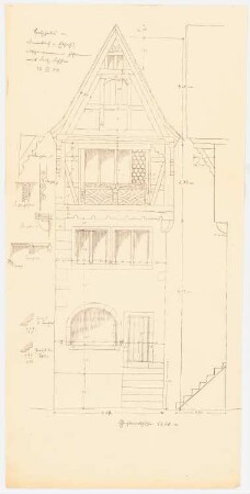 Holzhaus, Dambach: Fassade und Details