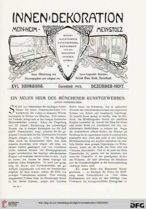 Ein Neues Heim des Münchener Kunstgewerbes (Anton Pössenbacher)