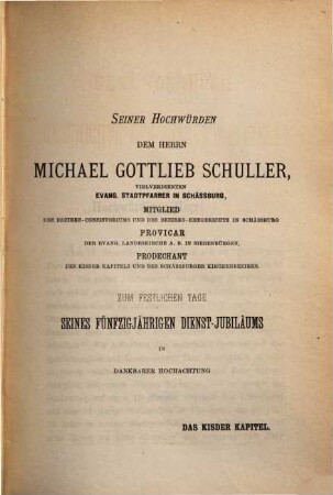 Urkundenbuch zur Geschichte des Kisder Kapitels vor der Reformation und der auf dem Gebiete desselben ehedem befindlichen Orden