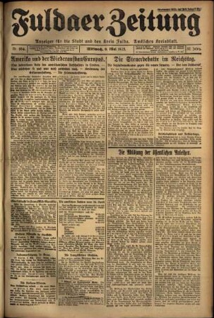 Ausgabe vom Mittwoch, den 06. Mai 1925.