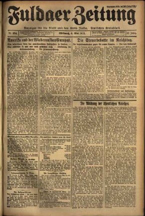 Ausgabe vom Mittwoch, den 06. Mai 1925.