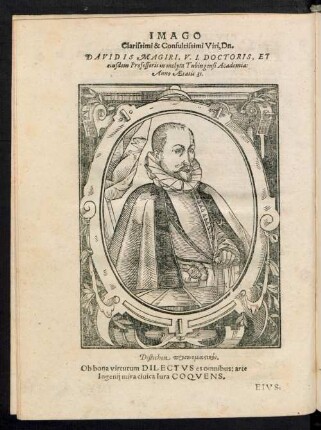 Imago Clarissimi & Consultissimi Viri, Dn. Davidis Magiri ...