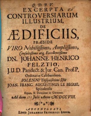 Excerpta controversiarum illustrium, de aedificiis