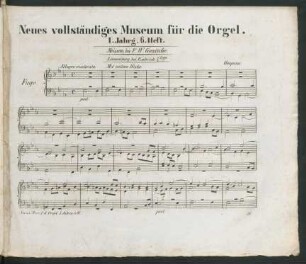 I. Jahrg. 6. Heft.