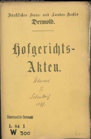 Wömmel gen. Bodicker (Bödecker), Arnd in Loßbruch gegen Hermann zu Dehlentrup gen. Wömmel in der Oettern - Schuldforderung