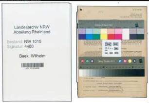 Entnazifizierung Wilhelm In Der Beek , geb. 30.08.1891 (Kaufmann)