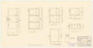 UFA (Universum Film AG), Berlin Umbau und Erweiterung: Atelier 1 und 2: Fenster und Türen in Ansichten 1:20