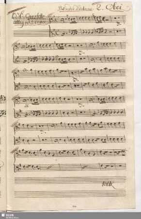 1336. Quartetto: Bel veder d'intorno / Gazzaniga, G.
