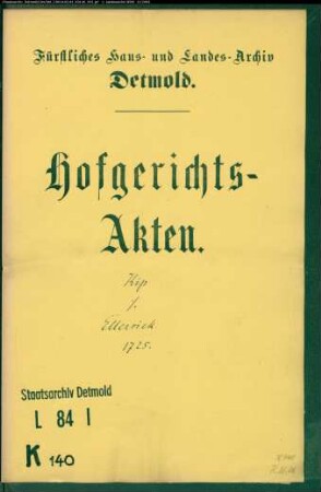 Kip, Anna Marie Ilsabein, Witwe Ellersiek und Johann Henrich Riesenberg gegen Henrich Hermann Ellersiek - Schichtung