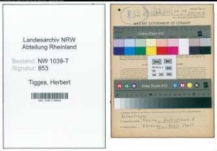 Entnazifizierung Herbert Tigges , geb. 29.09.1912 (Angestellter)