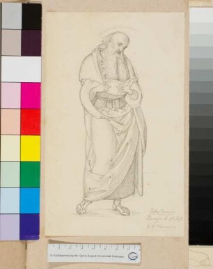Heiliger Hieronymus nach Peruginos Gemälde des Heiligen Johannes des Täufers mit vier Heiligen ursprünglich aus S. Francesco al Prato Perugia