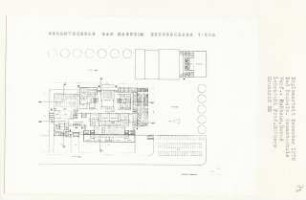 Gesamtschule, Bad Nauheim (Diplomarbeit bei Kurt Dübbers): Grundriss Erdgeschoss 1:200