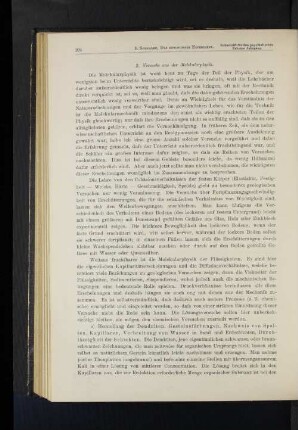 2. Versuche aus der Molekularphysik.