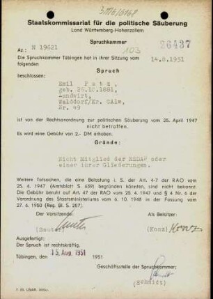 Patz, Emil