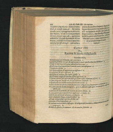 Caput III. De Ratione & modo collectandi.