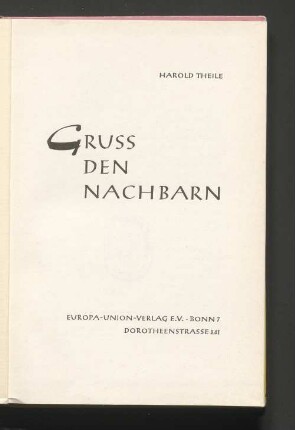 Gruss den Nachbarn