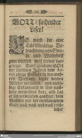 GOTT-suchender Leser!