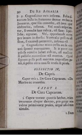 Subsectio IV. De Capris