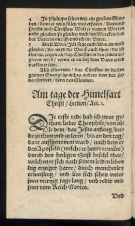 Am tage der Himelfart Christi ...