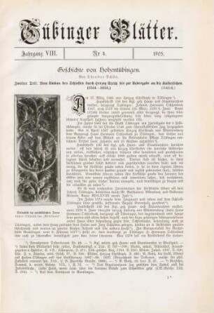 59-71 Geschichte von Hohentübingen (Schluß)