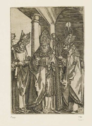 Heilige Bischöfe Nikolaus, Ulrich und Erasmus
