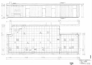 Aalen: Sozialgebäude - Deckenspiegel; Wandansicht Nebengeb. Speiseraum