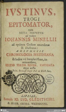 Iustinus, Trogi Epitomator