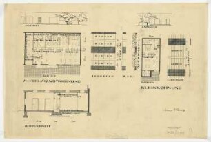 ohne Ort, Studie Mittelstandswohnung, Kleinwohnung