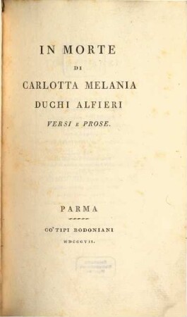 Versi e prose in morte di Carlotta Melania Duchi Alfieri-[Sostegno]