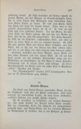 30. Sainte-Beuve