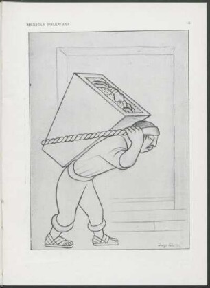 [Portador de pan] : [Dibujo por Diego Rivera]