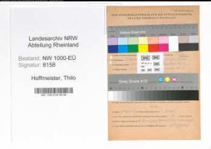 Entnazifizierung Thilo Hoffmeister, geb. 23.11.1898 (Chemiearbeiter)