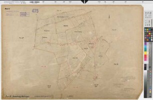 Wettringen (Wettringen), Umlegung Wettringen, Bl. 15 Zuteilungskarte Flur 35