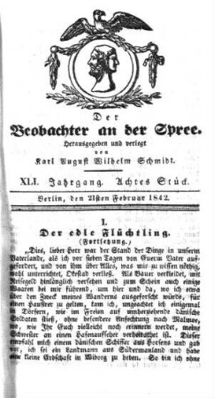 8. Stueck, 21. Februar 1842