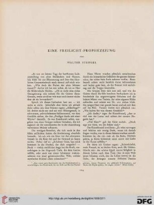 Eine Freilicht-Prophezeihung