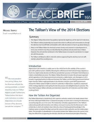 The Taliban’s view of the 2014 elections